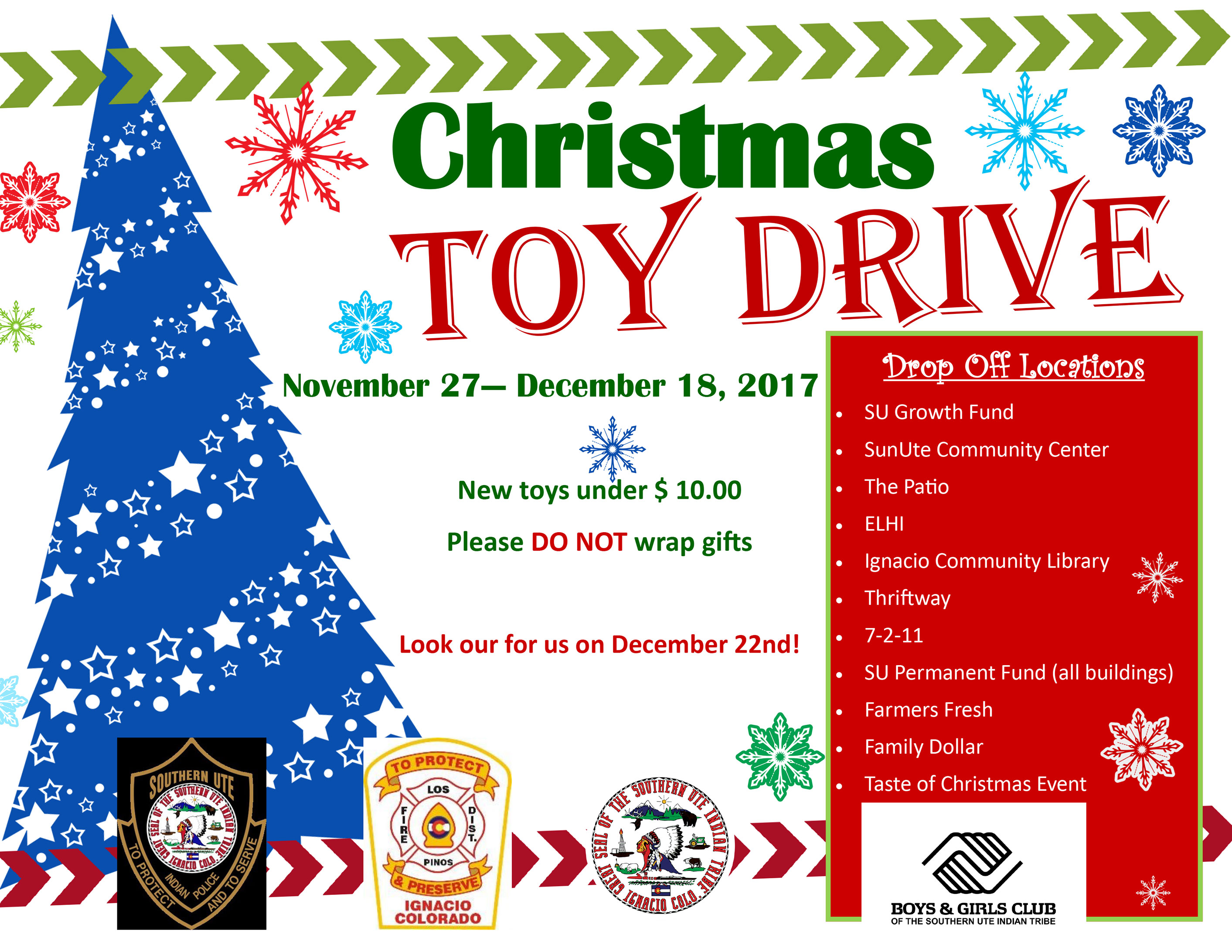 The Southern Ute Drum | Christmas Toy Drive