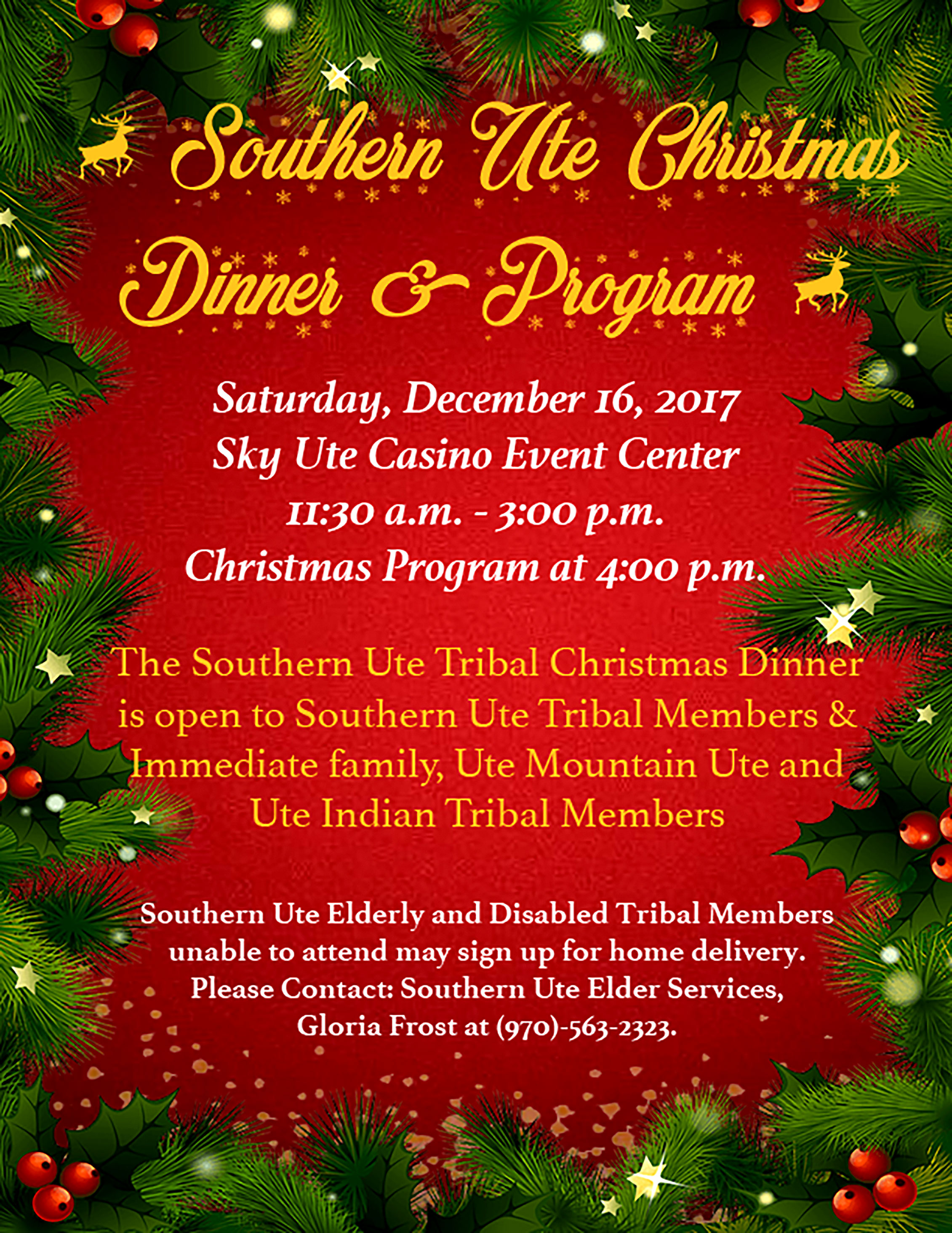 The Southern Ute Drum | Southern Ute Christmas Dinner & Program