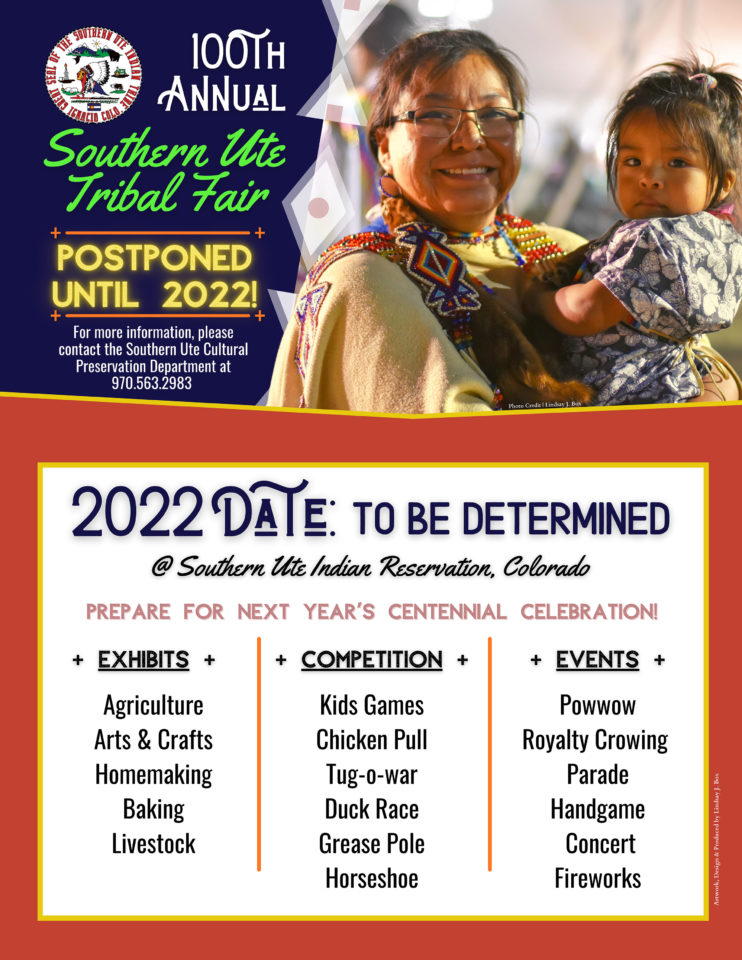 The Southern Ute Drum 100th Annual Southern Ute Tribal Fair Postponed