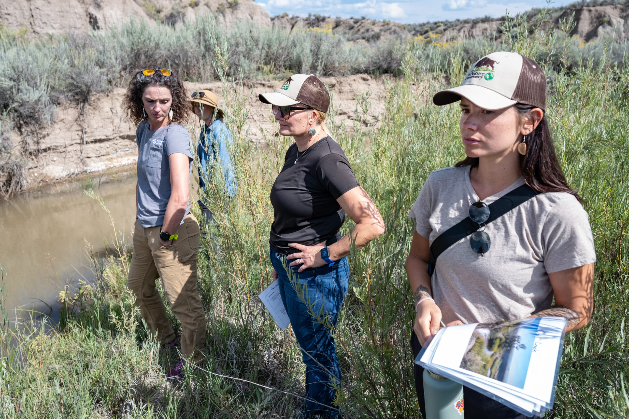 The Nature Conservancy tours Tribe’s Spring Creek restoration efforts